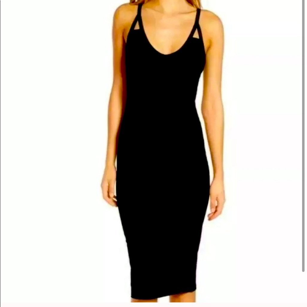 Leith Black Dress L
